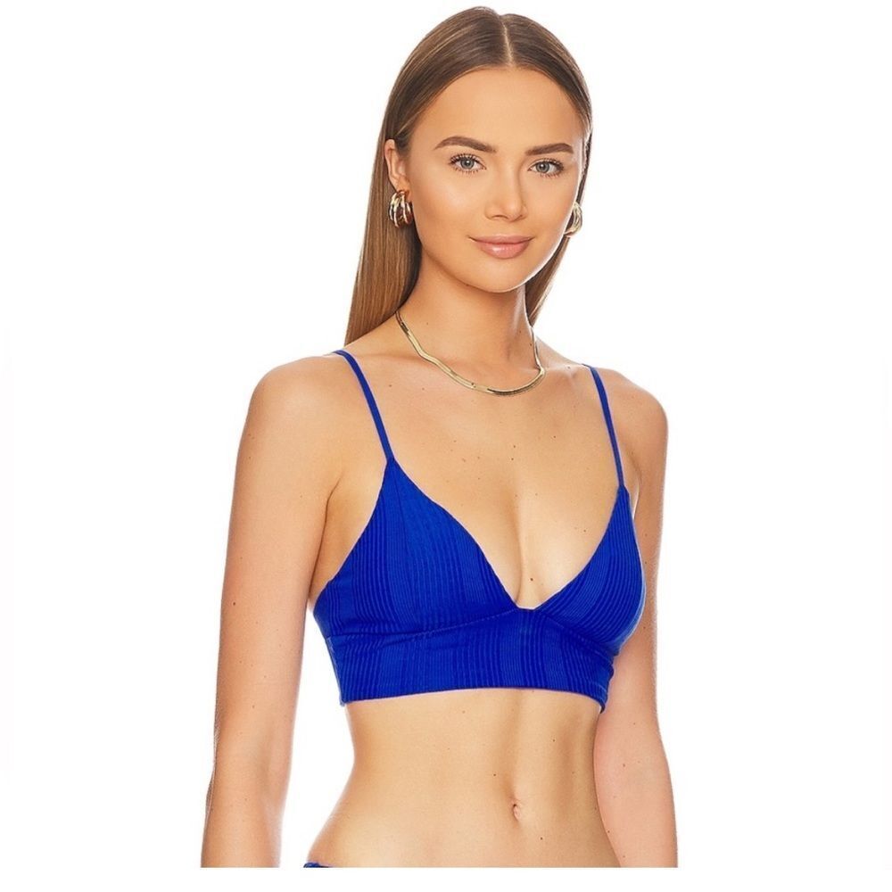 L*Space Winnie Bikini Top In Royal Size S